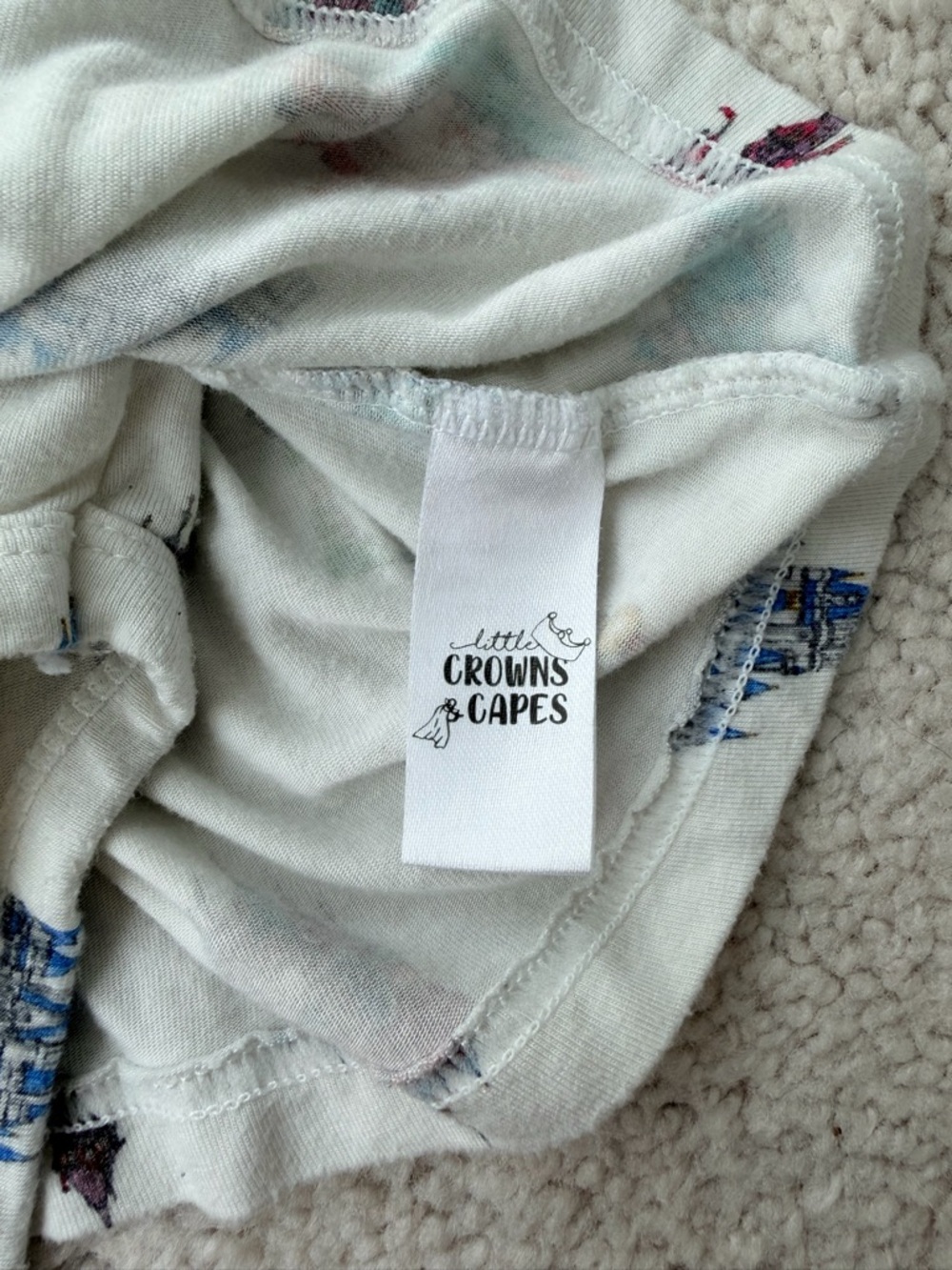 Little Crowns and Capes Princess Castle Print Twirl Bodysuit - Picture 4 of 9